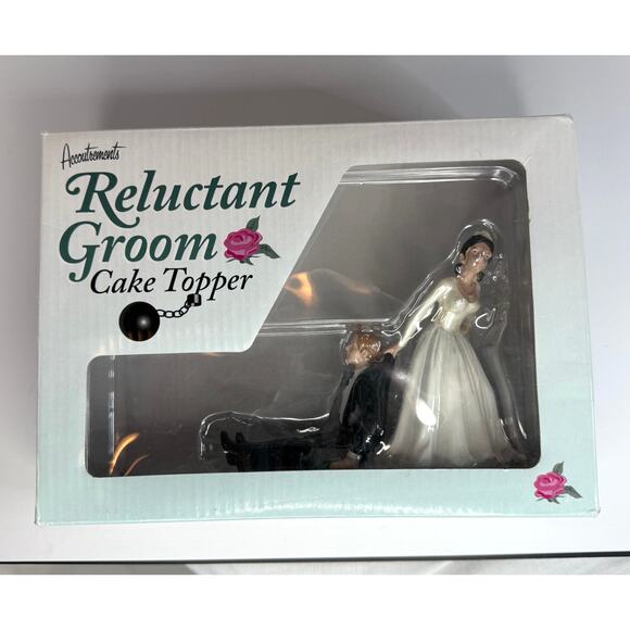 2009 Accoutrements Reluctant Groom Cake Topper Wedding Reception Celebration - Picture 2 of 6